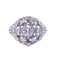 Bague 56 Bague Or gris Diamants 58 Facettes 3903