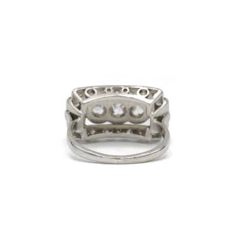 Bague 50 Bague platine et diamants 58 Facettes 240305R