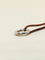 Collier HERMES Collier GLENAN argent cuir marron 58 Facettes 1206.9
