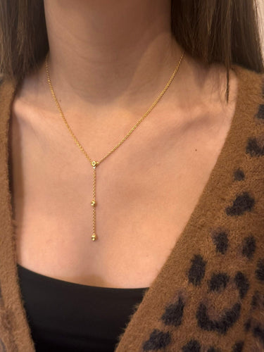 Collier Collier en or jaune 18 carats et diamants 58 Facettes