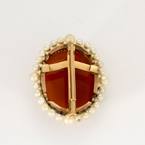 Broche Broche ancienne fin XIX en or et Camée. 58 Facettes