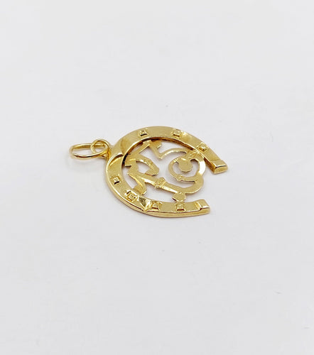 Pendentif Pendentif fer à cheval et numéro 13, chance 58 Facettes A05905