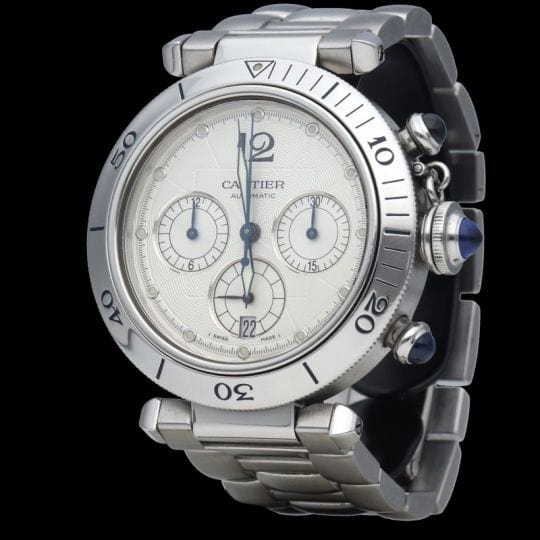 Montre Cartier Montre Pasha Chronograph 58 Facettes MT40187