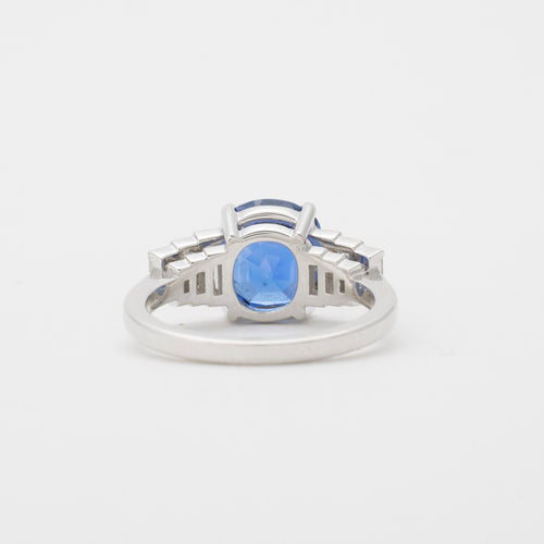 Bague 53 Bague saphir diamants 58 Facettes