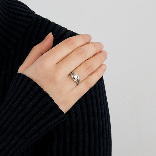 Bague 48 MAUBOUSSIN – Demi-parure Chance of Love 58 Facettes