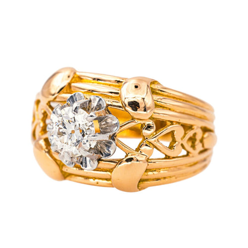 Bague 53 Bague  Cocktail  Or rose, Platine Diamant 58 Facettes 4387235CN