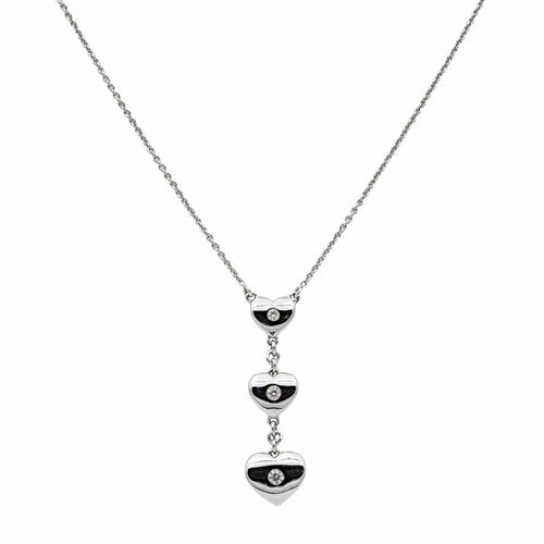 Collier Collier Coeur Or blanc Diamant 58 Facettes 3837305RV