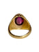 Bague 55 Bague en or jaune 18k et grenat 58 Facettes