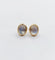Boucles d'oreilles Puces d'oreilles vintage or jaune cabochons pierres de lunes 58 Facettes A05689