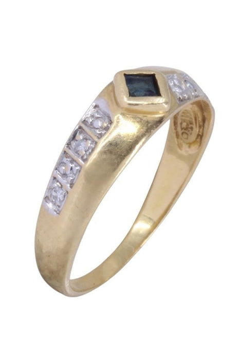 Bague BAGUE MODERNE SAPHIR ET DIAMANTS 58 Facettes 094411