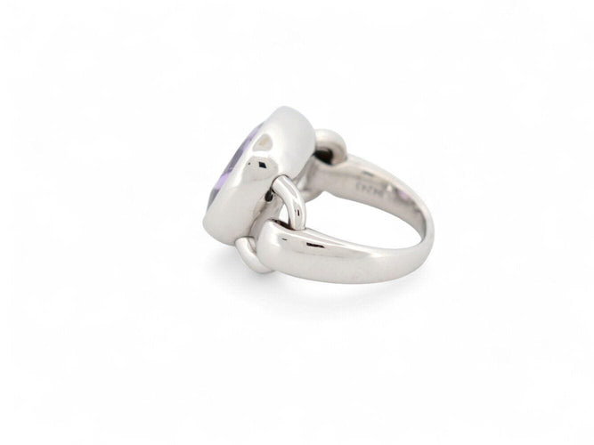 Bague 61 bague POIRAY indrani gm amethyste coussin t61 or blanc 18k 18gr 58 Facettes 266723
