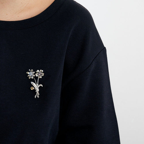 Broche Broche Bouquet ornée de diamants, saphir et saphirs de couleurs 58 Facettes