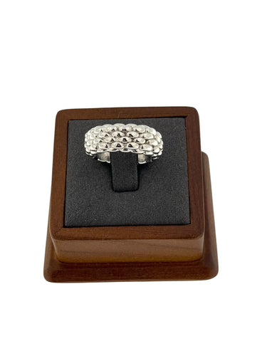 Bague 56 Bague Fope or blanc 58 Facettes