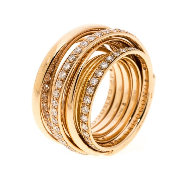 DE GRISOGONO - Ring Allegra Diamanten aus Gelbgold