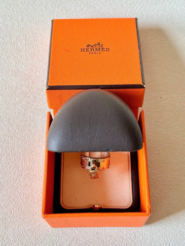 Bague 53 HERMÈS - Bague Kelly Cadenas Argent et Or Jaune 58 Facettes WC-2025-1723