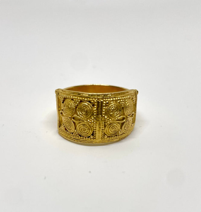 Lalaounis vintage 18k yellow gold ring