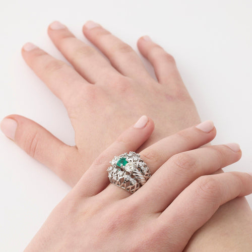 Bague 50 Bague Art déco 58 Facettes