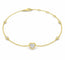 Bracelet Bracelet en or jaune 18 carats diamant cœur 58 Facettes