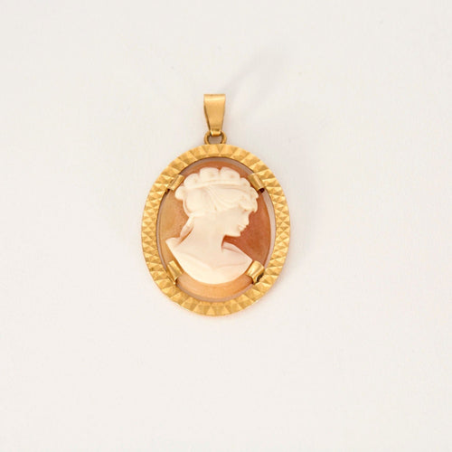 Pendentif Pendentif Camée or jaune camée 58 Facettes LP902