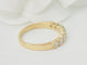 Bague 62 Demi alliance en or jaune et diamants 58 Facettes 33458