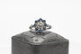 Bague 56 Old platinum ring with diamonds and sapphires, first half of the 20th century 58 Facettes 10813