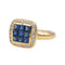 Bague 53 Bague Or jaune Saphir, Diamant 58 Facettes 3629454CN