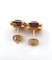 Boucles d'oreilles Boucles d'oreilles en or jaune 18 carats, rubis et diamants, 1883 E 58 Facettes