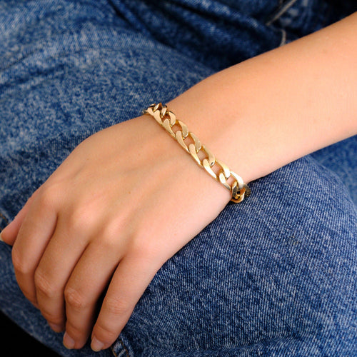 Bracelet Bracelet Maille Gourmette Or Jaune 58 Facettes