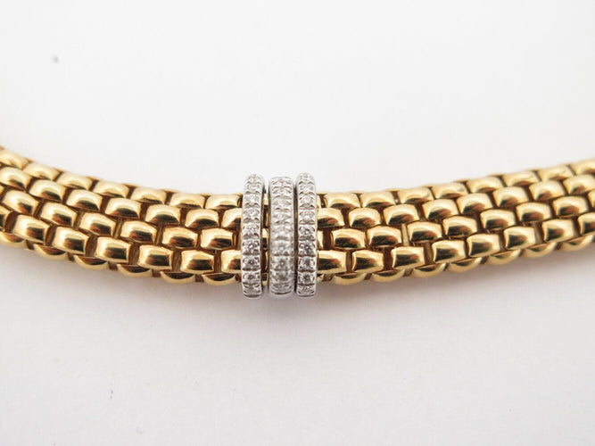 Collier collier FOPE panorama 43068167 diamants or jaune 18k 69.5gr 58 Facettes 270342