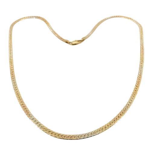 Collier Collier en or tricolore 58 Facettes