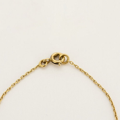 Colier subțire și pandantiv cu smarald 