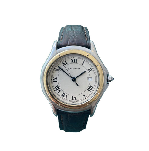 Montre CARTIER - Montre femme Cougar acier et or 58 Facettes