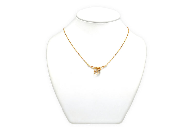 Collier Collier contemporain en or jaune et diamants taille 8/8 58 Facettes 22909