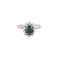 Bague 55 Bague marguerite or blanc et saphir 58 Facettes GU196