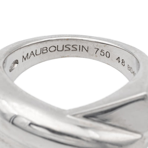 Bague 48 Mauboussin Bague En corps et encore Or blanc 58 Facettes 698542CN