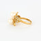 Bague 59 Bague or jaune, perles et diamants 58 Facettes BG3