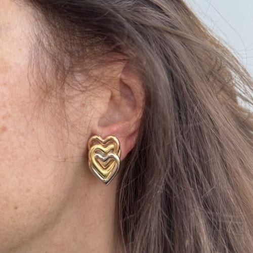 Boucles d'oreilles Boucles d'oreilles coeur 58 Facettes 21772