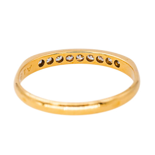 52 Bague Demi alliance Or jaune Diamant 58 Facettes 4137848CN