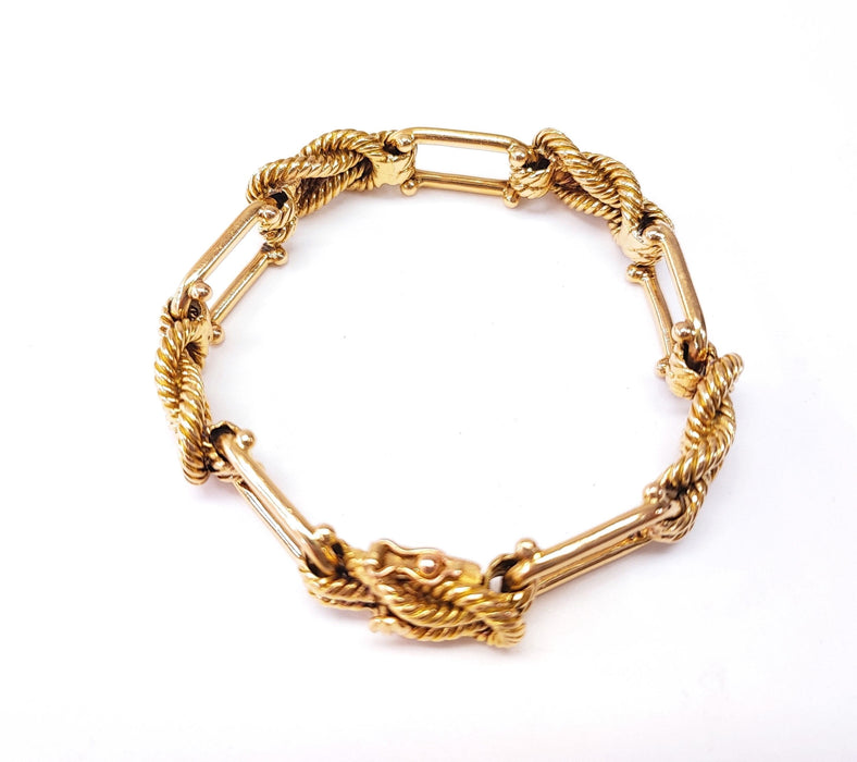 Bracelet Bracelet noeuds or jaune massif 58 Facettes Brac.noeud.-1125