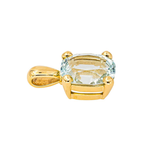 Pendentif Pendentif   Or jaune Aigue marine 58 Facettes 4377137RV
