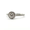 Bague 52 Bague or blanc sertie de diamants 58 Facettes