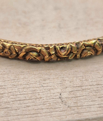 Bracelet Bracelet vintage du début des années 1900 par Confalonieri en or jaune 58 Facettes