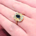 Bague 58 Bague or jaune saphir et diamants 58 Facettes 31192