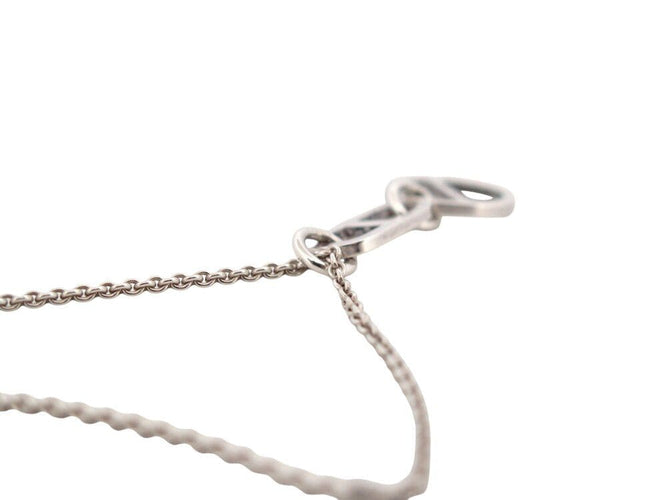 Collier collier HERMES pendentif azur pm chaine d'ancre en argent boite 58 Facettes 267569