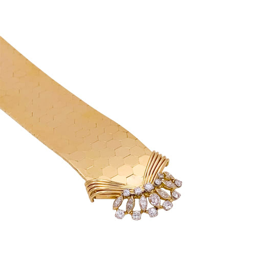 Bracelet Bracelet vintage or rose, diamants. 58 Facettes 34793