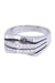 Bague 54 Bague or blanc diamants 58 Facettes 090251