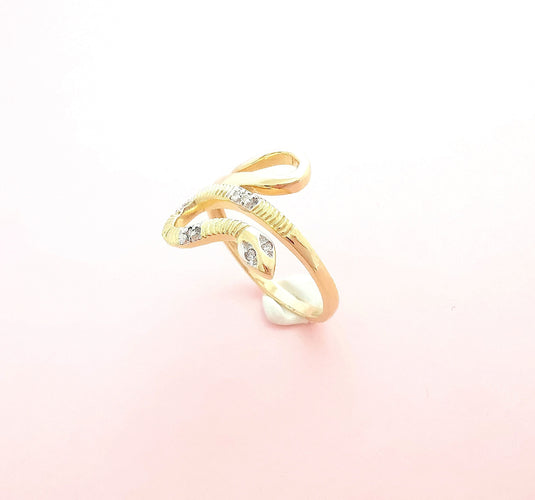 Bague 56.5 Bague Serpent - Or Diamants 58 Facettes AA 1650