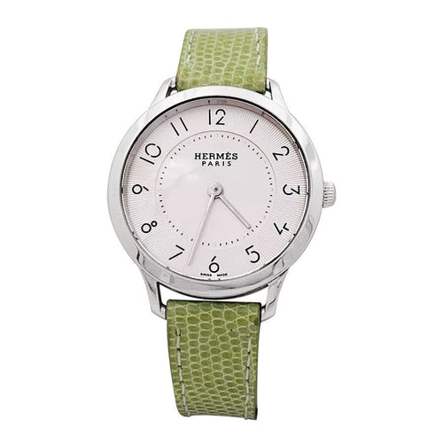 Montre Montre Hermès, "Slim", acier. 58 Facettes 34127