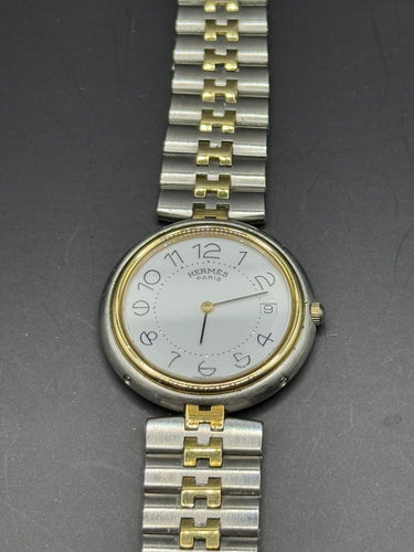 Montre Hermès - Montre Clipper - Or/Acier - Bracelet Hermès 58 Facettes