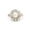 Bague 58 Bague or jaune, platine et diamants 58 Facettes 1062